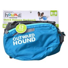 Outward Hound Quick Release Dog Backpack - Blue & Black