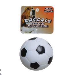 Rascals Vinyl Soccer Ball for Dogs - White