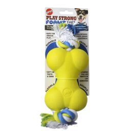 Spot Play Strong Foamz Dog Toy - Bone with Rope