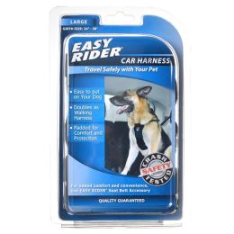 Coastal Pet Easy Rider Car Harness (Color: Black, size: Large (Girth Size 24"-38"))