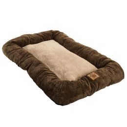 Precision Pet Mod Chic Bumper Bed - Coffee (size: 24" Crates (Pets 30 lbs))