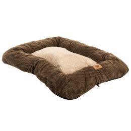 Precision Pet Mod Chic Bumper Bed - Coffee (size: 30" Crates (Pets 50 lbs))