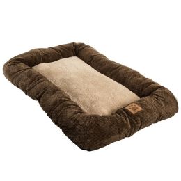Precision Pet Mod Chic Bumper Bed - Coffee (size: 36" Crates (Pets 70 lbs))