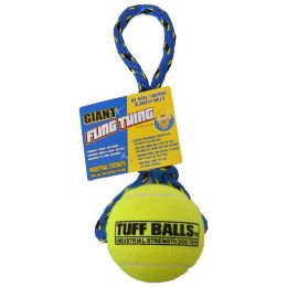 Petsport Tuff Ball Fling Thing Dog Toy (size: Giant (4" Ball))