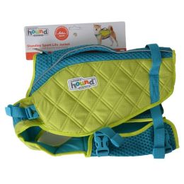 Outward Hound Standley Sport Life Jacket for Dogs - Green/Blue (size: Large - 55-85 lbs - (28"-32" Girth))