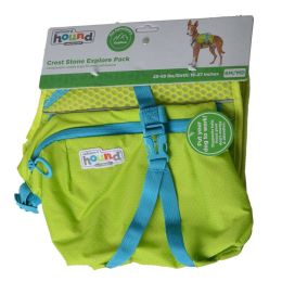 Outward Hound Crest Stone Explore Pack for Dogs - Green (size: Small/Medium - 25-55 lbs - (16"-27" Girth))