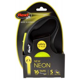 Flexi New Neon Retractable Tape Leash (size: Small - 16' Tape (Pets up to 33 lbs))