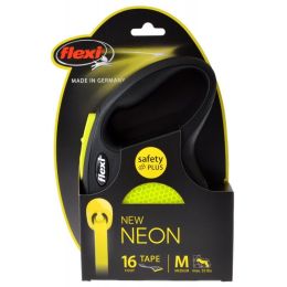 Flexi New Neon Retractable Tape Leash (size: Medium - 16' Tape (Pets up to 55 lbs))