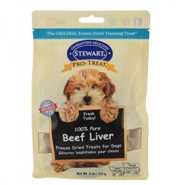 Stewart 100% Beef Liver Freeze Dried Dog Treats (size: 4 oz)